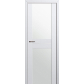 Двери Экошпон Profildoors Серия U модерн, модель 10U, Аляска, Белый триплекс