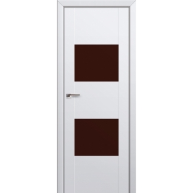 Двери эксклюзивные Profildoors Серия U модерн, модель 21U, Аляска, Lacobel коричневый лак