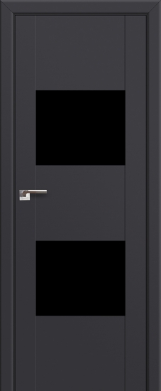 Profildoors Серия U модерн, модель 21U, Антрацит, Lacobel черный лак