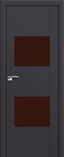 Profildoors Серия U модерн, модель 21U, Антрацит, Lacobel коричневый лак