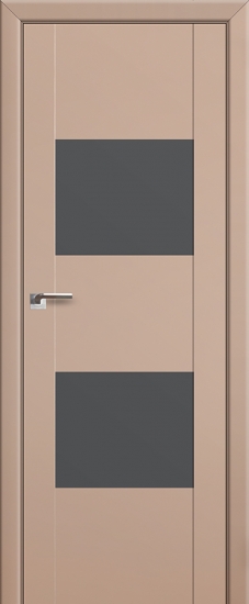 Profildoors Серия U модерн, модель 21U, Капучино, Lacobel серебро
