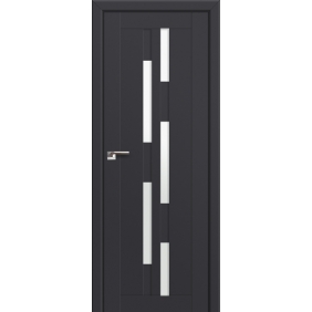 Двери Экошпон Profildoors Серия U модерн, модель 30U, Антрацит, Белый триплекс