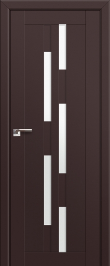 Profildoors Серия U модерн, модель 30U, Темно-коричневый, Белый триплекс