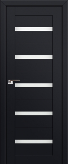 Profildoors Серия U модерн, модель 7U, Черный, Белый триплекс