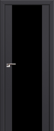 Profildoors Серия U модерн, модель 8U, Антрацит, Черный триплекс