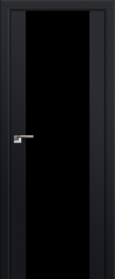 Profildoors Серия U модерн, модель 8U, Черный, Черный триплекс