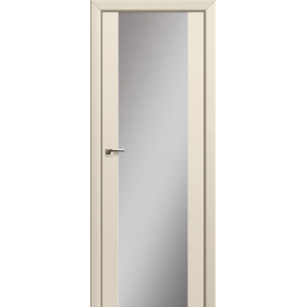 Двери в ванную и туалет Profildoors Серия U модерн, модель 8U, Магнолия сатинат, зеркальный триплекс