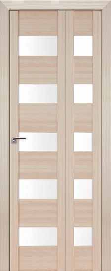 Складная дверь книга Profildoors Капучино мелинга, стекло матовое  29x
