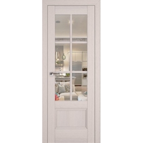 Двери Экошпон Profildoors Серия X классика 103Х Пекан Белый, стекло