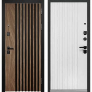 Luxor 3D Рейка Орех американский мокко - Эмалит белый