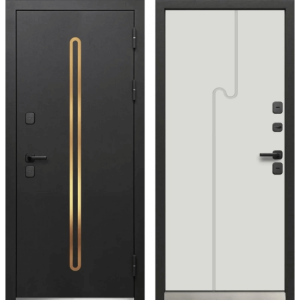 Luxor Termo 10 Черная шагрень - Эмалит белый