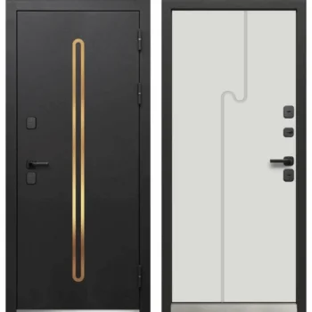 Luxor Termo 10 Черная шагрень - Эмалит белый