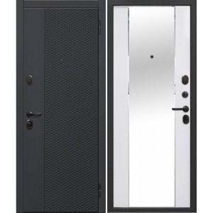 Флорида Эмалит Белый Зеркало Чёрный Кварц / Эмалит Белый