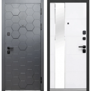 Luxor 3D Сатин графит - Белый снег софт