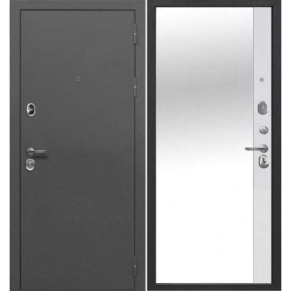 Дверь Гарда 9 Зеркало Эмалит Белый