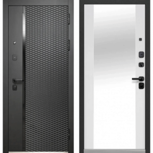 Luxor Ромбы Вертикаль Зеркало Антрацит софт - Эмалит белый