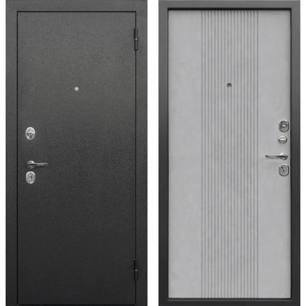 Дверь Гарда Nova серебро Антик серебро - Бетон cнежный