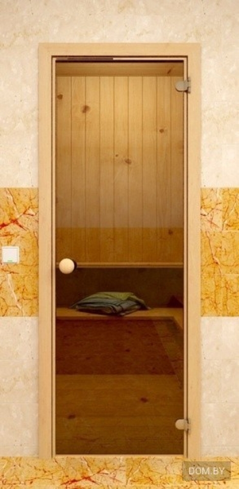 для бани и сауны Sauna Market Коробка из сосны, стекло гладкое бронза