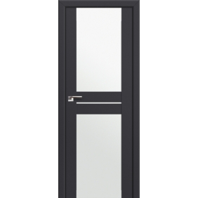 Двери остекленные Profildoors Серия U модерн, модель 10U, Антрацит, Белый триплекс