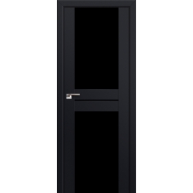 Двери эксклюзивные Profildoors Серия U модерн, модель 10U, Черный, Черный триплекс