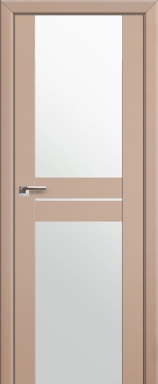 Profildoors Серия U модерн, модель 10U, Капучино, Белый триплекс