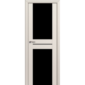 Profildoors Серия U модерн, модель 10U, Магнолия, Черный триплекс