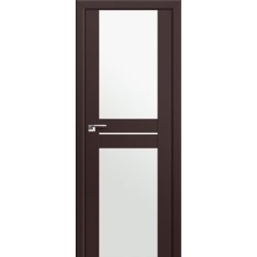 Profildoors Серия U модерн, модель 10U, Темно-коричневый, Белый триплекс