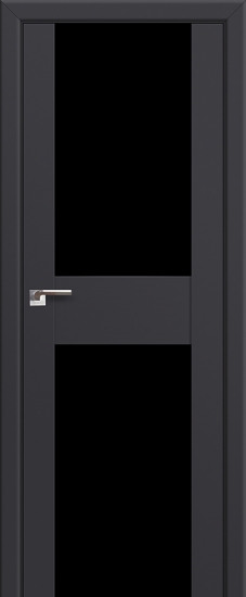 Profildoors Серия U модерн, модель 11U, Антрацит, Черный триплекс
