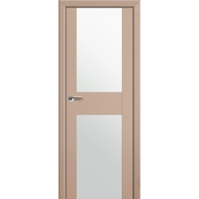 Дверь Profildoors Серия U модерн, модель 11U, Капучино, Белый триплекс
