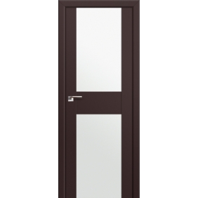Profildoors Серия U модерн, модель 11U, Темно-коричневый, Белый триплекс