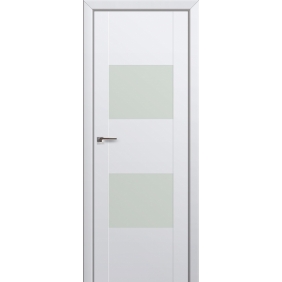 Profildoors Серия U модерн, модель 21U, Аляска, Lacobel белый лак