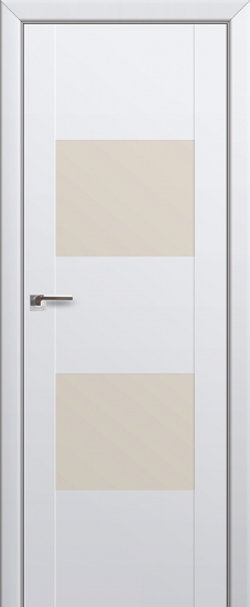 Profildoors Серия U модерн, модель 21U, Аляска, Lacobel перламутровый лак