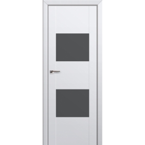 Profildoors Серия U модерн, модель 21U, Аляска, Lacobel серебро