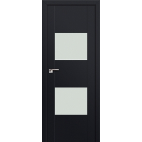 Двери остекленные Profildoors Серия U модерн, модель 21U, Черный, Lacobel белый лак