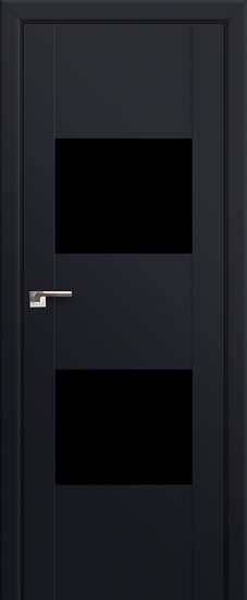 Profildoors Серия U модерн, модель 21U, Черный, Lacobel черный лак
