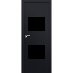 Дверь Profildoors Серия U модерн, модель 21U, Черный, Lacobel черный лак