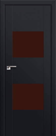 Profildoors Серия U модерн, модель 21U, Черный, Lacobel коричневый лак