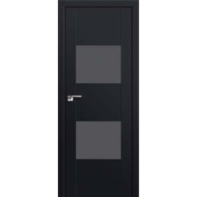Двери эксклюзивные Profildoors Серия U модерн, модель 21U, Черный, Lacobel серебро