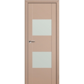 Profildoors Серия U модерн, модель 21U, Капучино, Lacobel белый лак