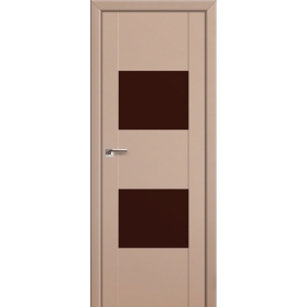 Profildoors Серия U модерн, модель 21U, Капучино, Lacobel коричневый лак
