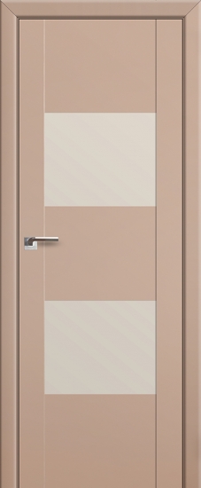 Profildoors Серия U модерн, модель 21U, Капучино, Lacobel перламутровый лак