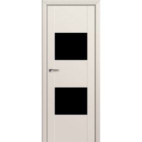 Profildoors Серия U модерн, модель 21U, Магнолия, Lacobel черный лак