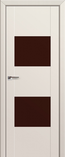 Profildoors Серия U модерн, модель 21U, Магнолия, Lacobel коричневый лак