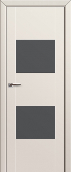 Profildoors Серия U модерн, модель 21U, Магнолия, Lacobel серебро