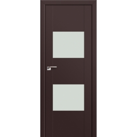 Двери в детскую Profildoors Серия U модерн, модель 21U, Темно-коричневый, Lacobel белый лак