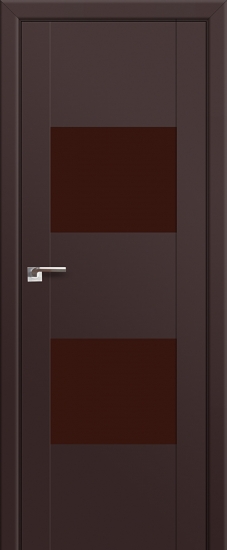 Profildoors Серия U модерн, модель 21U, Темно-коричневый, Lacobel коричневый лак