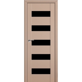 Profildoors Серия U модерн, модель 29U, Капучино, Черный триплекс