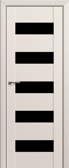 Profildoors Серия U модерн, модель 29U, Магнолия, Черный триплекс