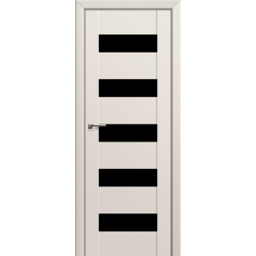 Profildoors Серия U модерн, модель 29U, Магнолия, Черный триплекс