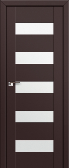 Profildoors Серия U модерн, модель 29U, Темно-коричневый, Белый триплекс